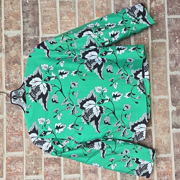 DIANE VON FURSTENBERG Gabrielle Jacket In Green Size 2 - Picture 7 of 8